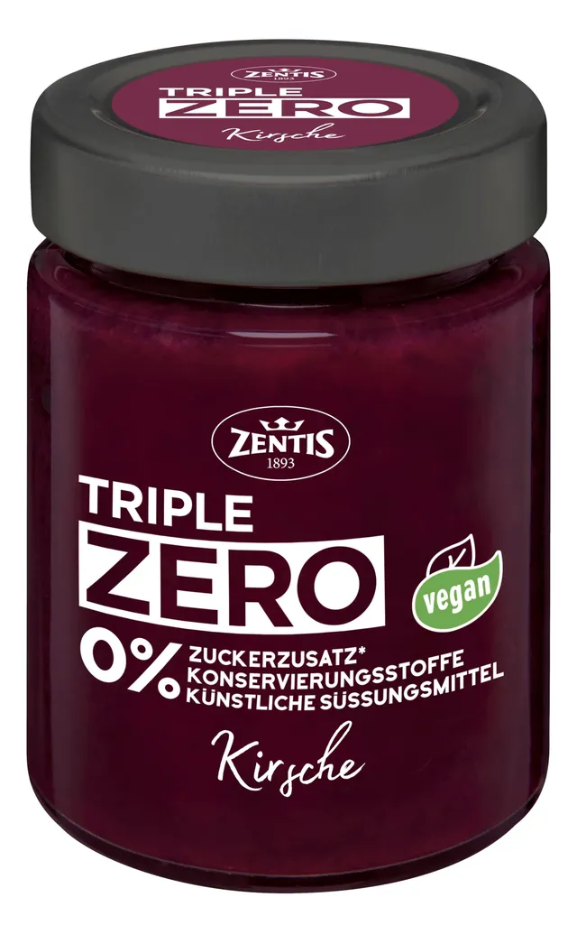 zentis-triple-zero-fruchtaufstrich-kirsche-185-g image 1