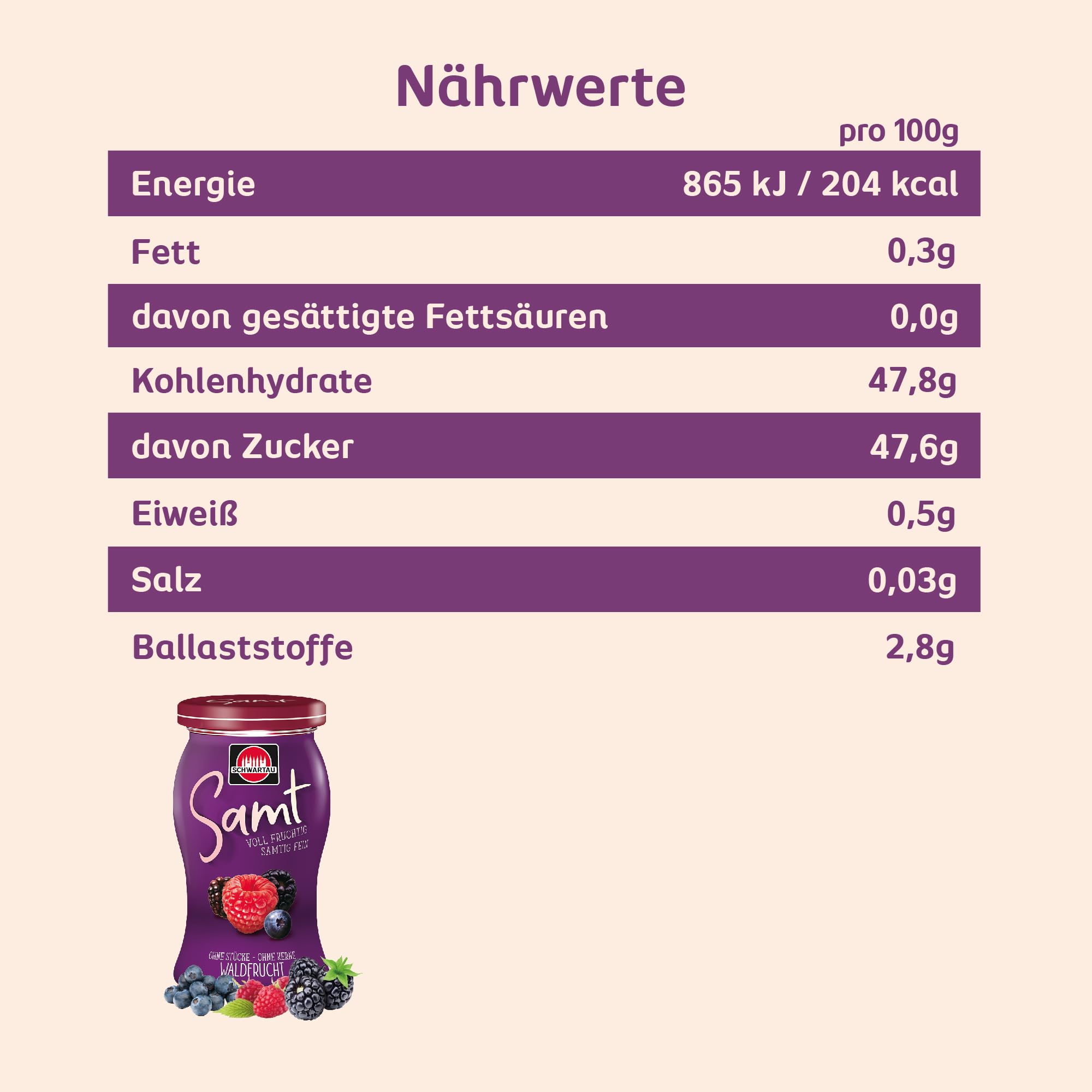 schwartau-samt-waldfrucht-fruchtaufstrich-270g-ohne-st-cke-kerne image 2