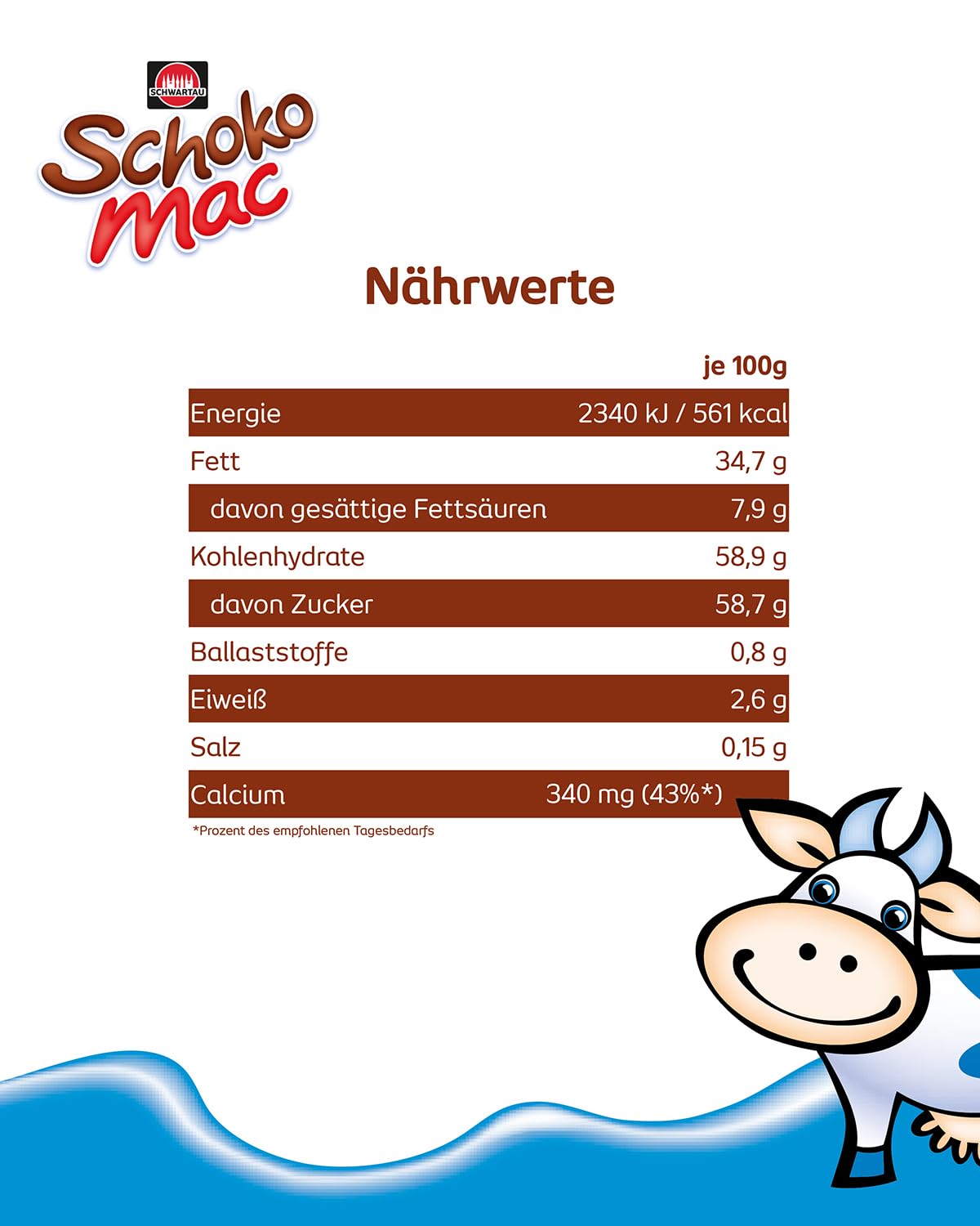 schwartau-schokomac-schoko-milch-aufstrich-400-g image 2