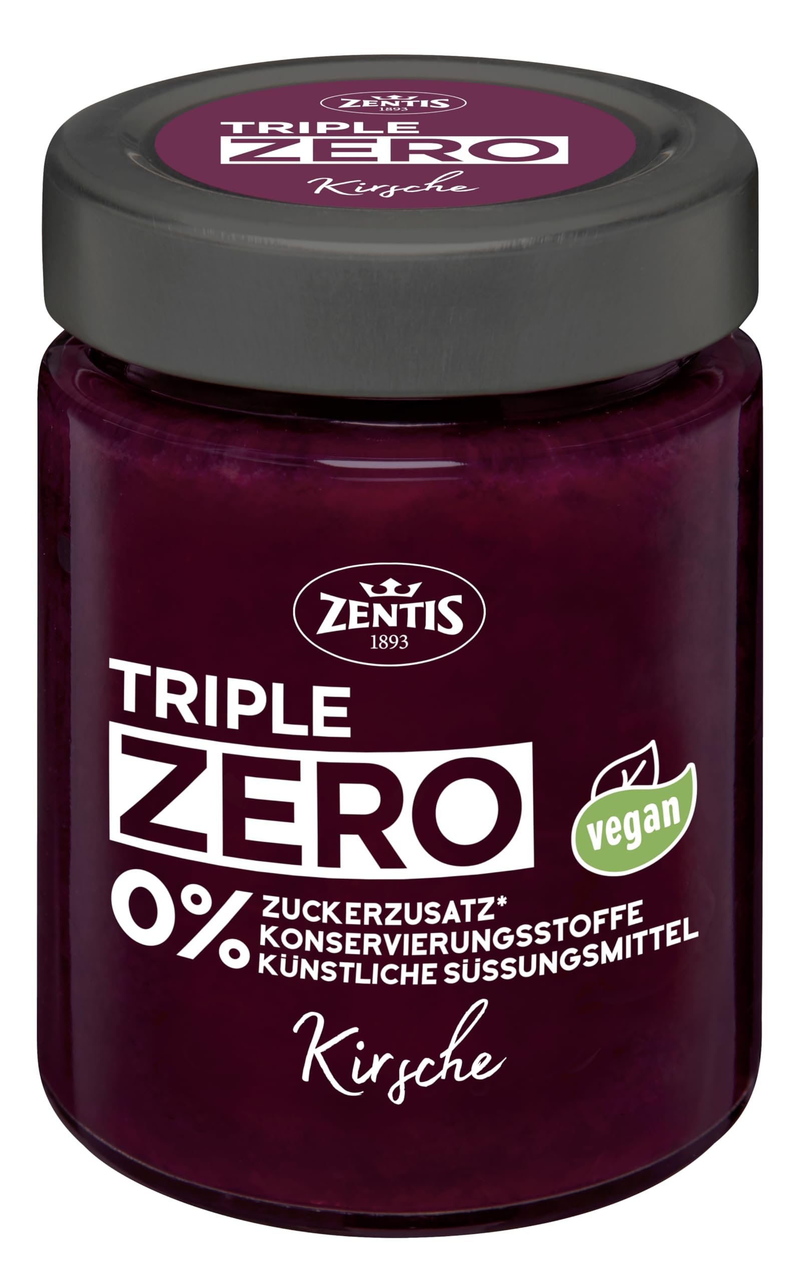zentis-triple-zero-fruchtaufstrich-kirsche-185-g image 1