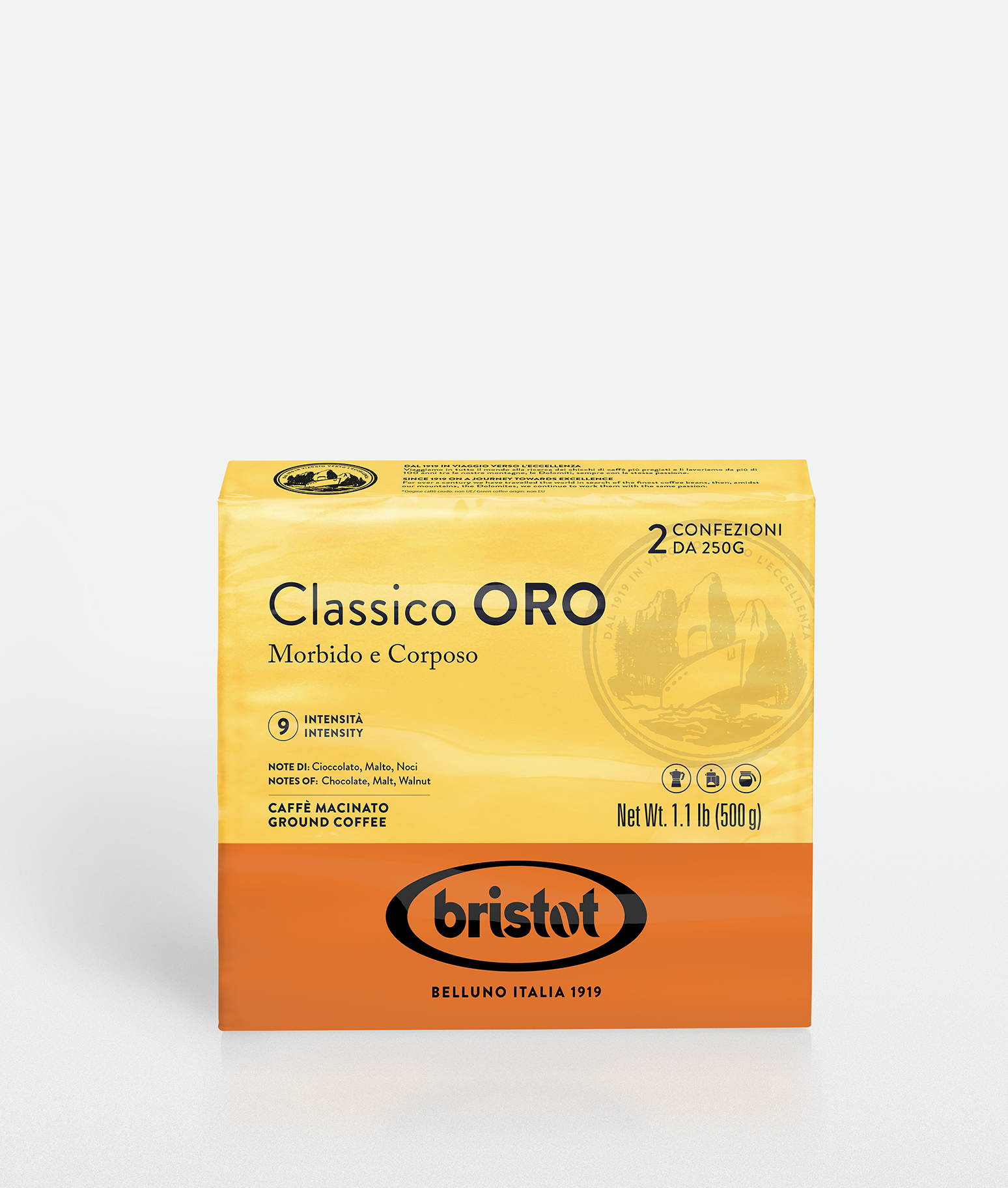 bristot-classico-oro-gemahlener-kaffee image 1