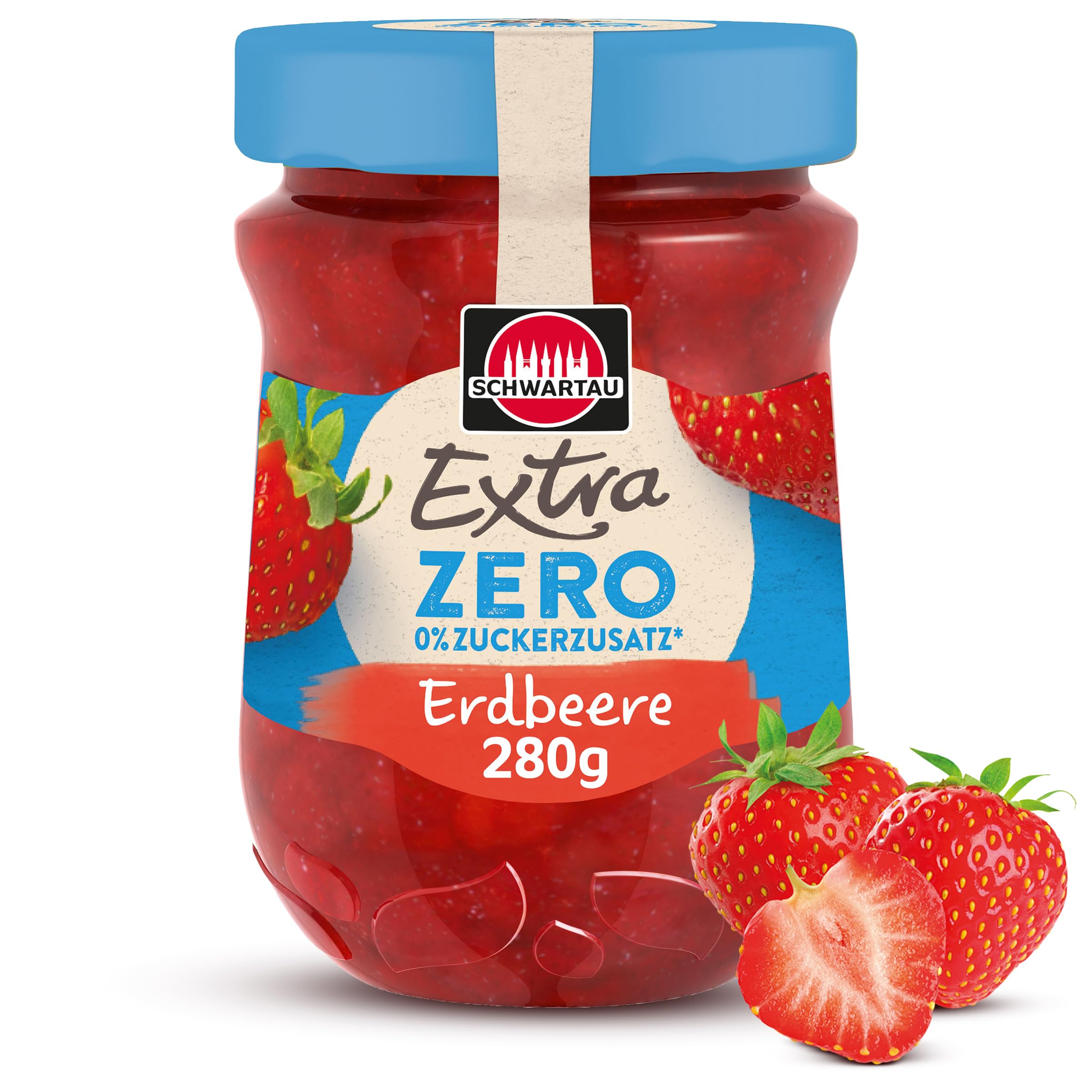 schwartau-extra-zero-erdbeere-konfit-re-ohne-zuckerzusatz-280-g image 1