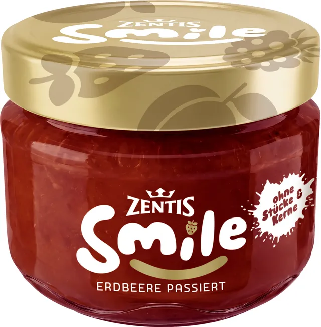 zentis-smile-fruchtaufstrich-erdbeere-fein-passiert-230-g image 1
