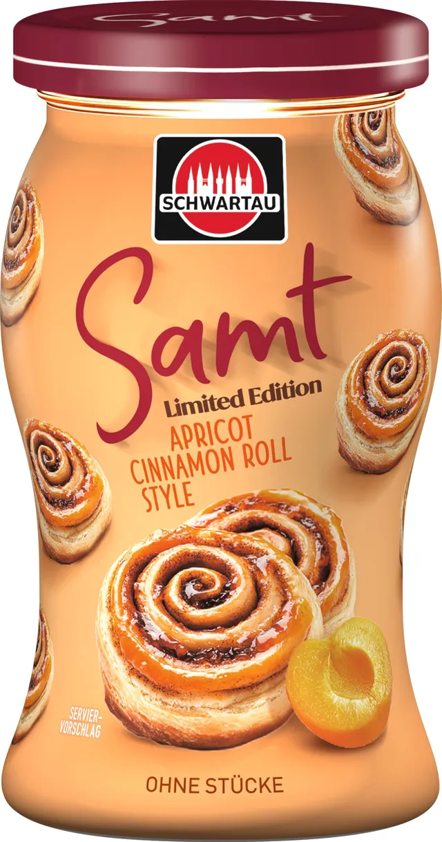 schwartau-samt-apricot-cinnamon-roll-style-270g-limited-edition image 1