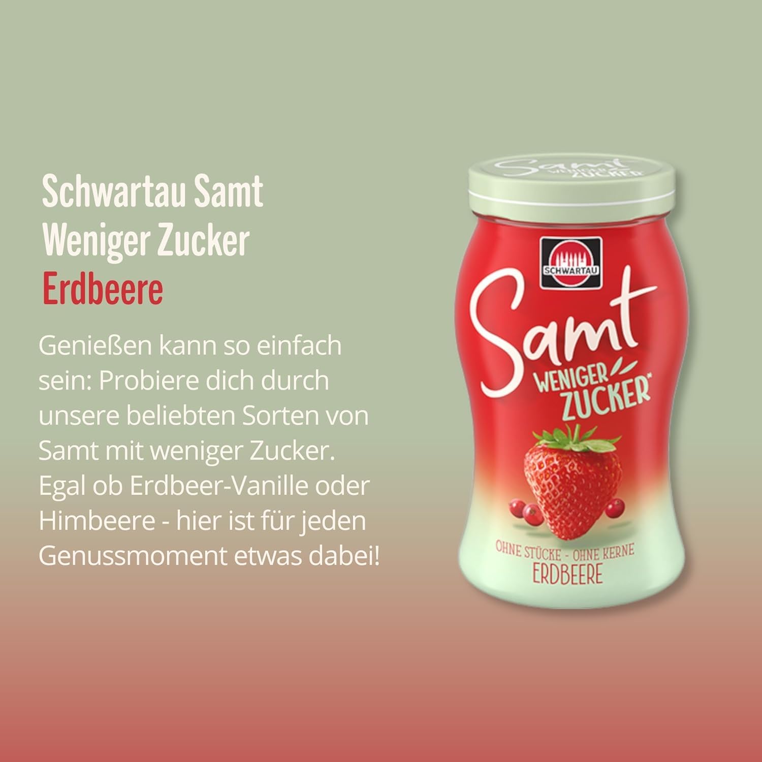 schwartau-samt-weniger-zucker-erdbeere-fruchtaufstrich-255-g image 3