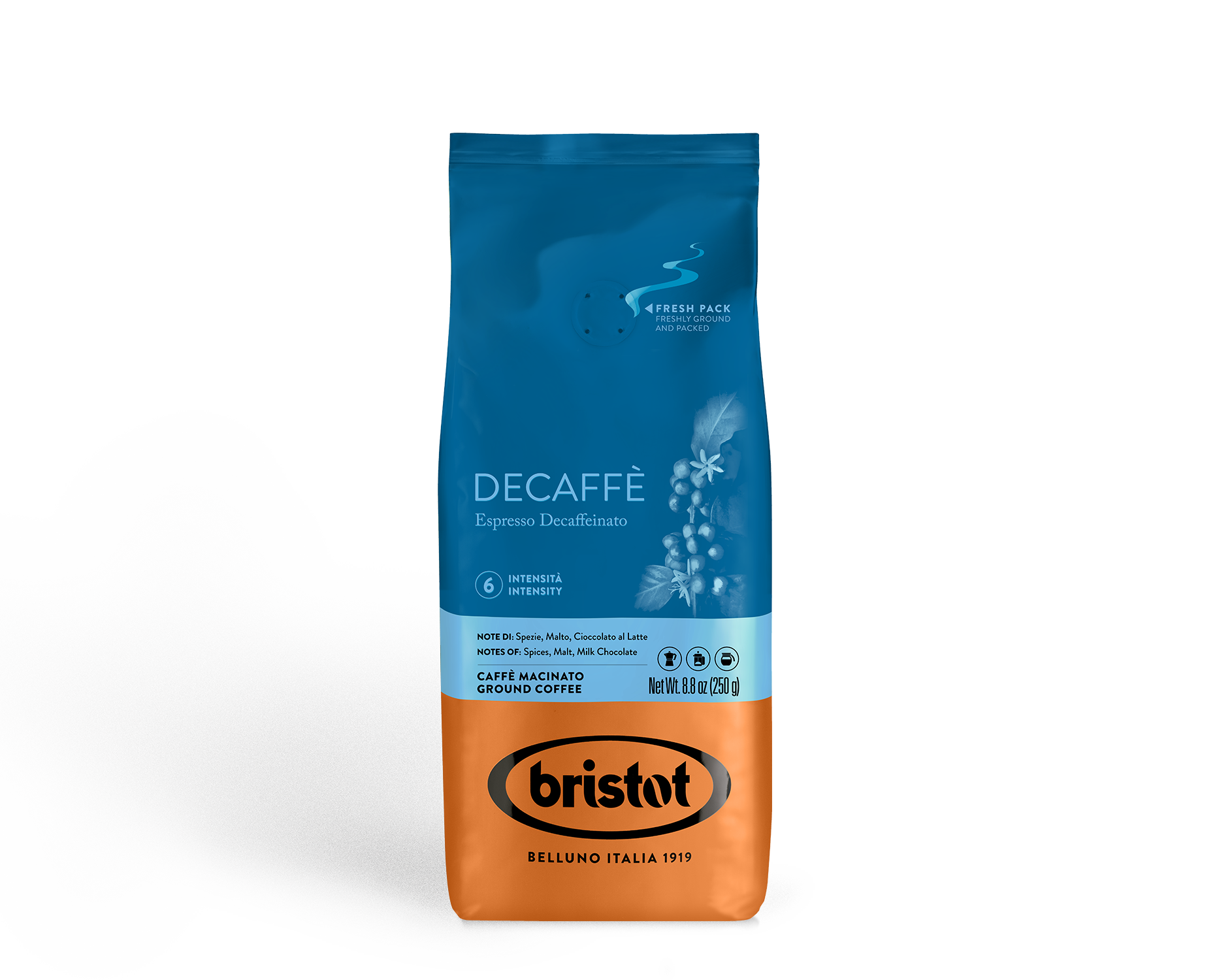 bristot-decaff-gemahlener-espresso-entkoffeiniert image 1