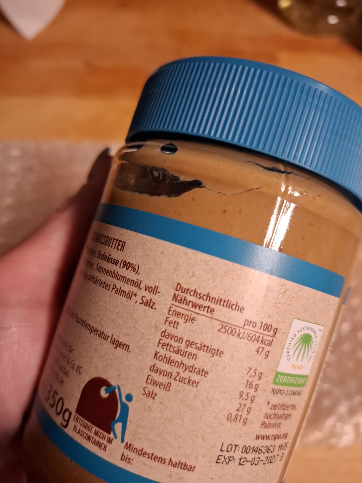 Gute Alltagserdnussbutter