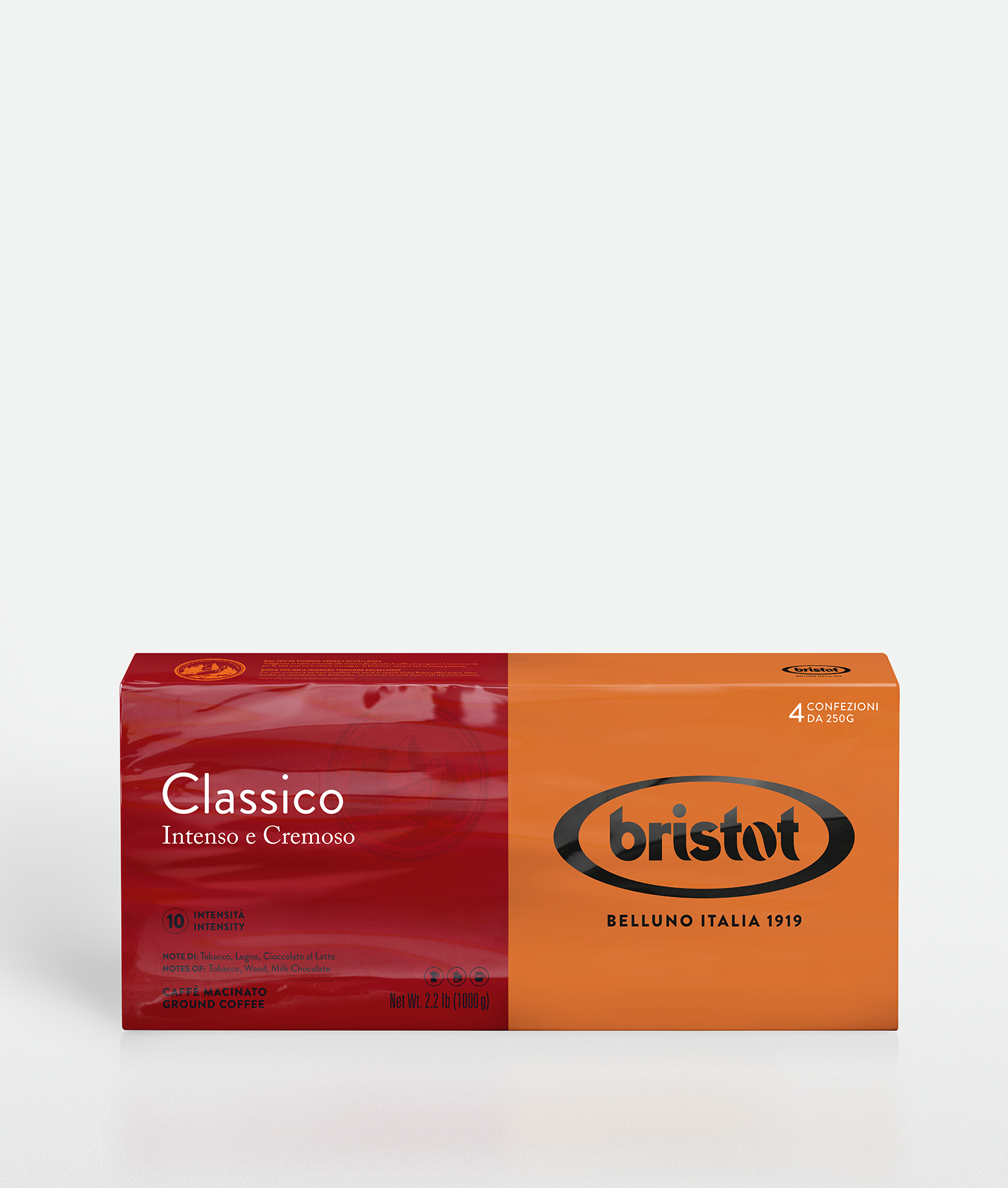 bristot-classico-caff-macinato-quadripack-4er-vorrat image 1