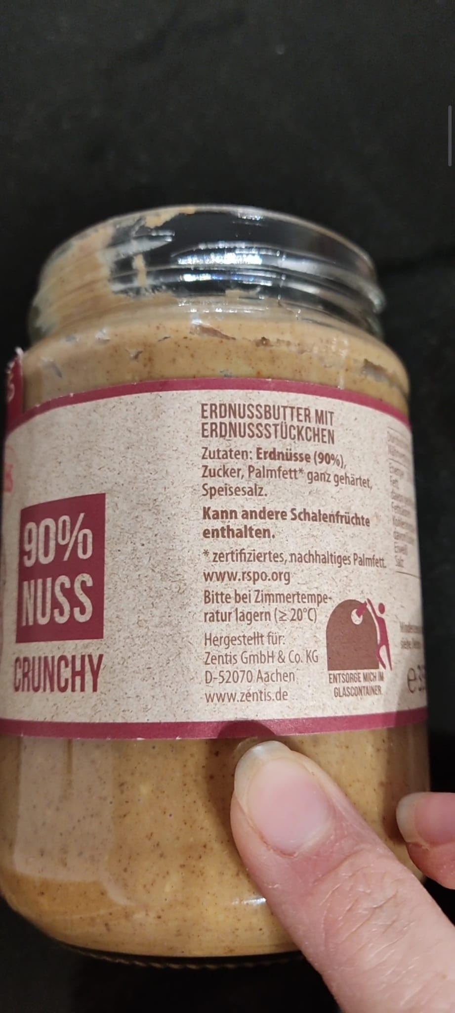 Sehr gute Erdnussbutter