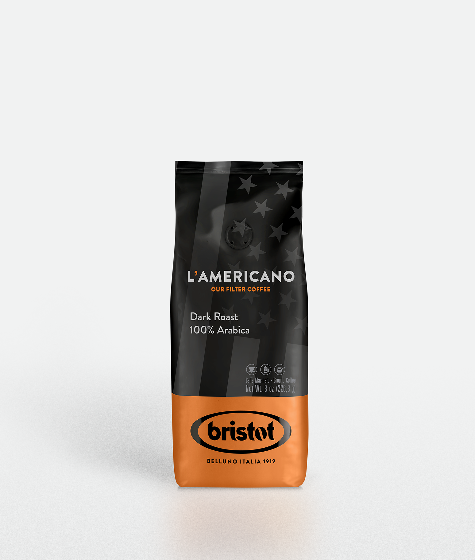 bristot-americano-dark-roast-100-arabica-filterkaffee image 1