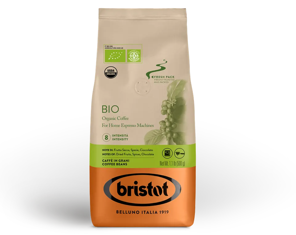 bristot-bio-organic-kaffeebohnen image 1