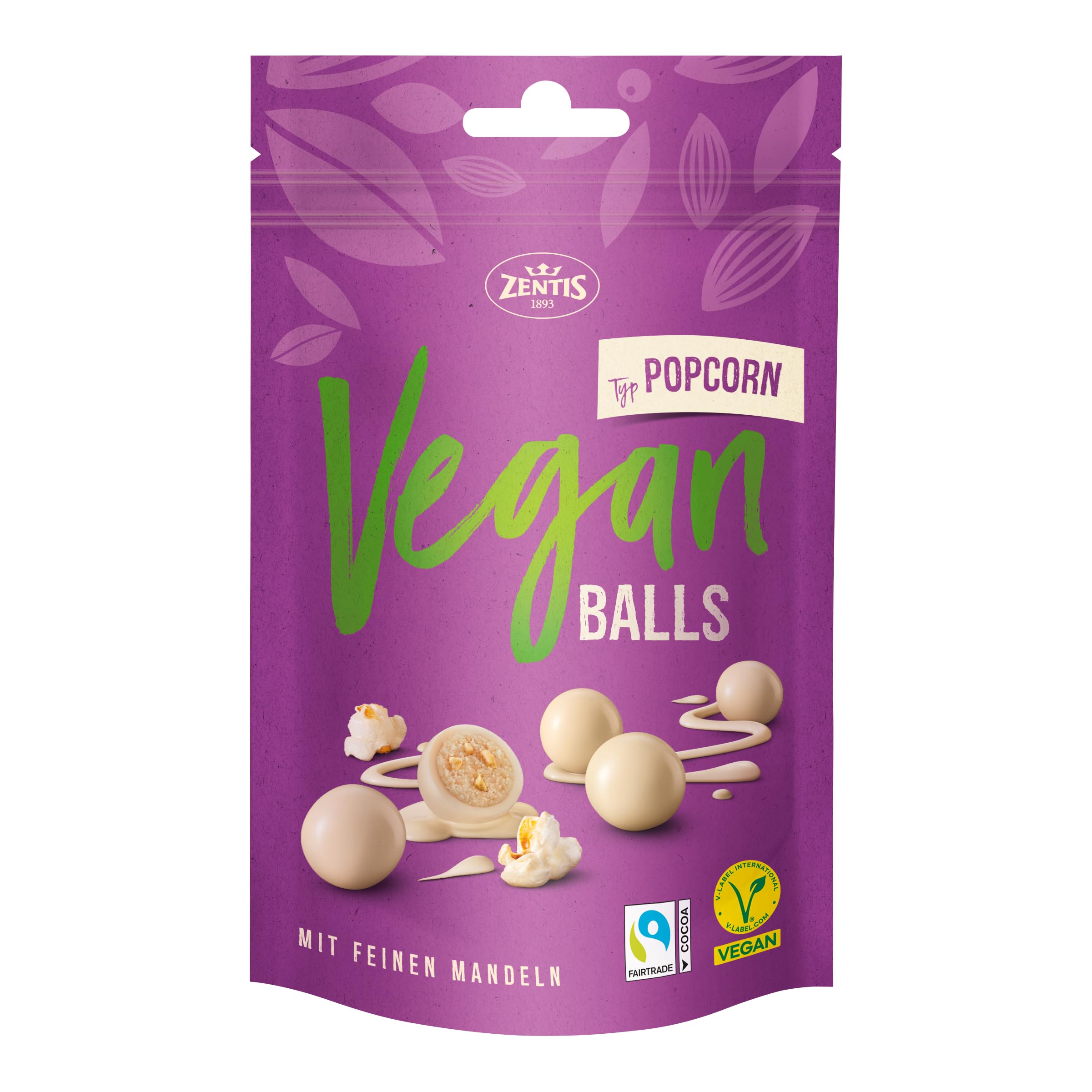 zentis-vegan-balls-typ-popcorn-90-g-mandelkugeln-mit-popcornst-cken image 1