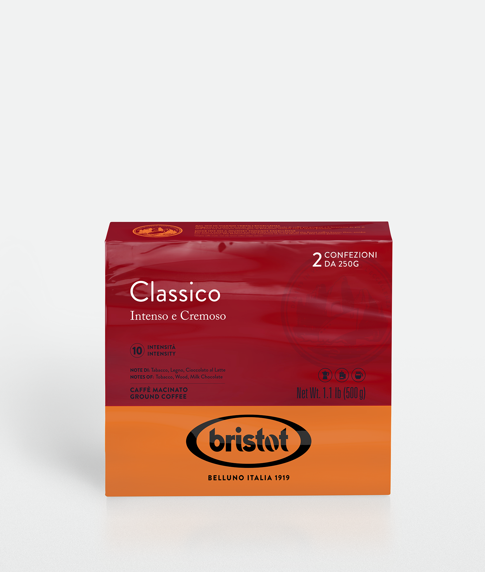 bristot-classico-doppelpack-gemahlener-kaffee image 1