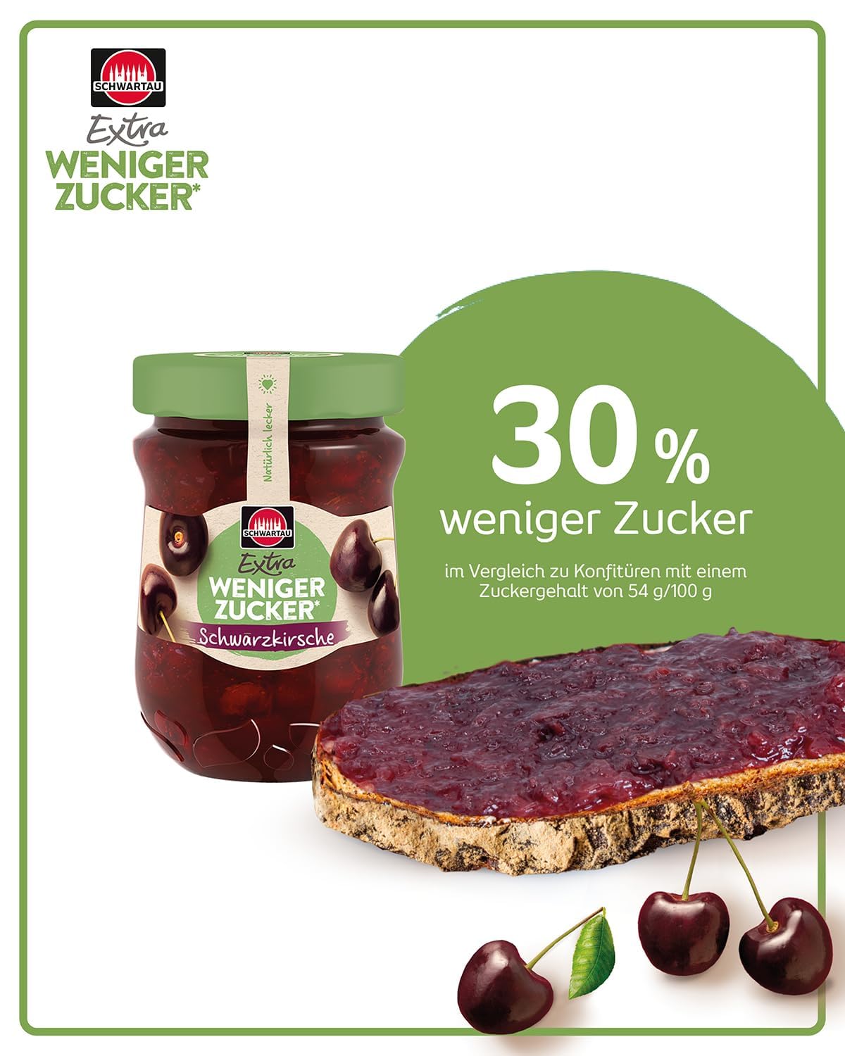 schwartau-extra-weniger-zucker-schwarzkirsche-300-g image 3