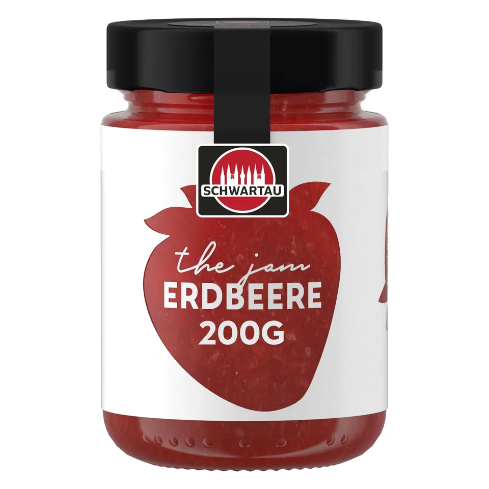 schwartau-the-jam-erdbeere-220-g-premium-konfit-re-mit-60-frucht image 1
