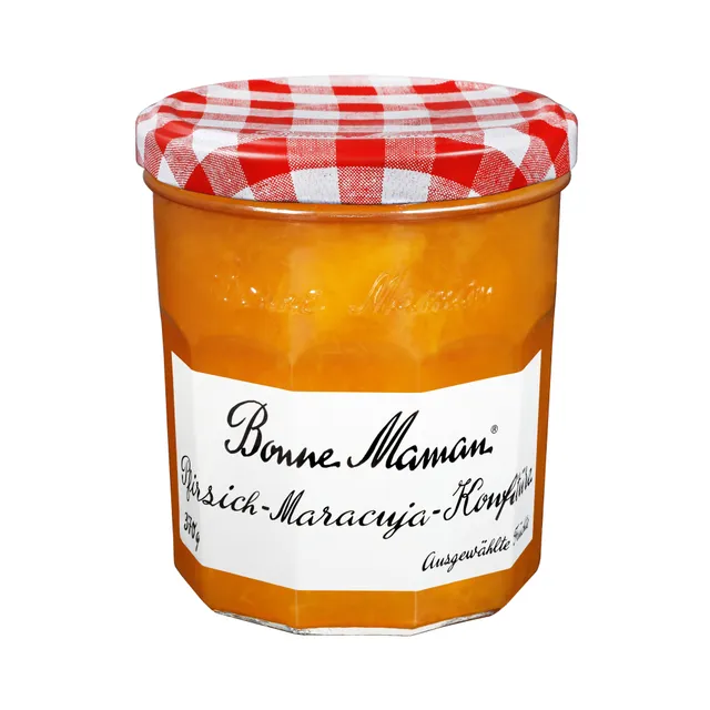 bonne-maman-pfirsich-maracuja-konfit-re-370g-glas image 1