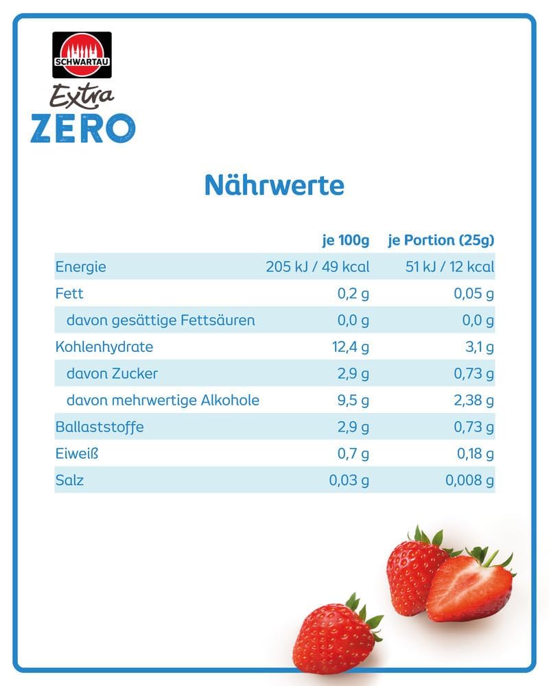 schwartau-extra-zero-erdbeere-konfit-re-ohne-zuckerzusatz-280-g image 2