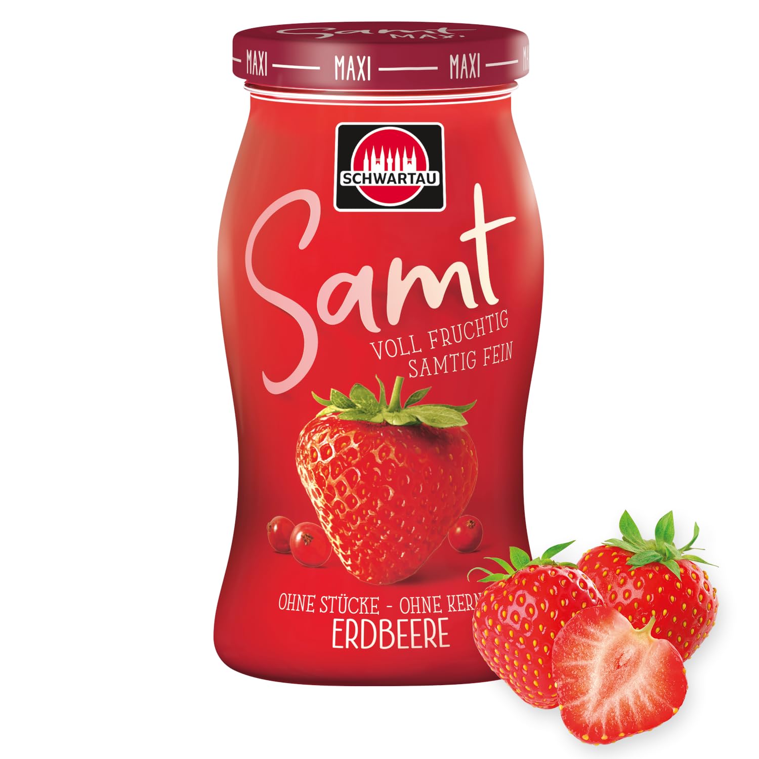 schwartau-samt-erdbeere-fruchtaufstrich-familienglas-465g-ohne-st-cke-kerne image 1