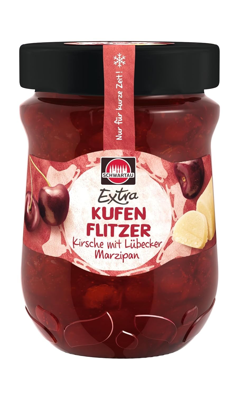 schwartau-extra-winter-kufenflitzer-kirsche-mit-marzipan-marmelade-340-g image 1