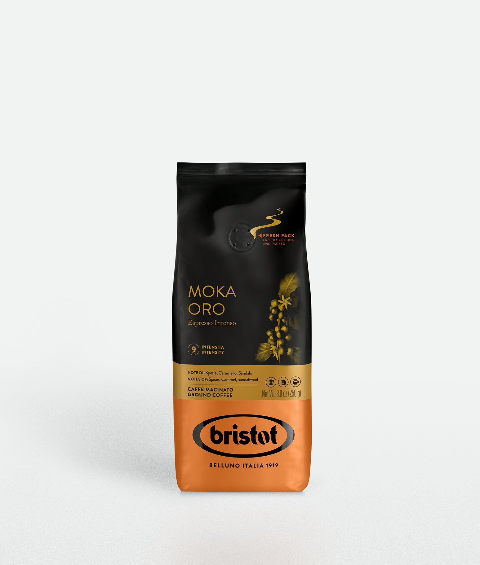 bristot-moka-oro-gemahlener-kaffee image 1